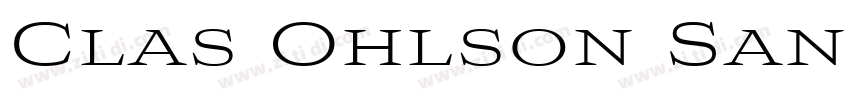 Clas Ohlson Sans Re字体转换